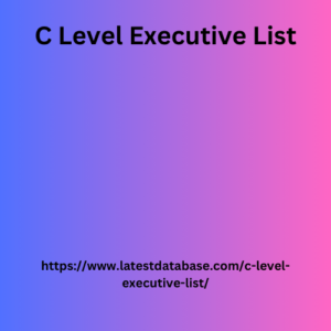 C Level Executive List